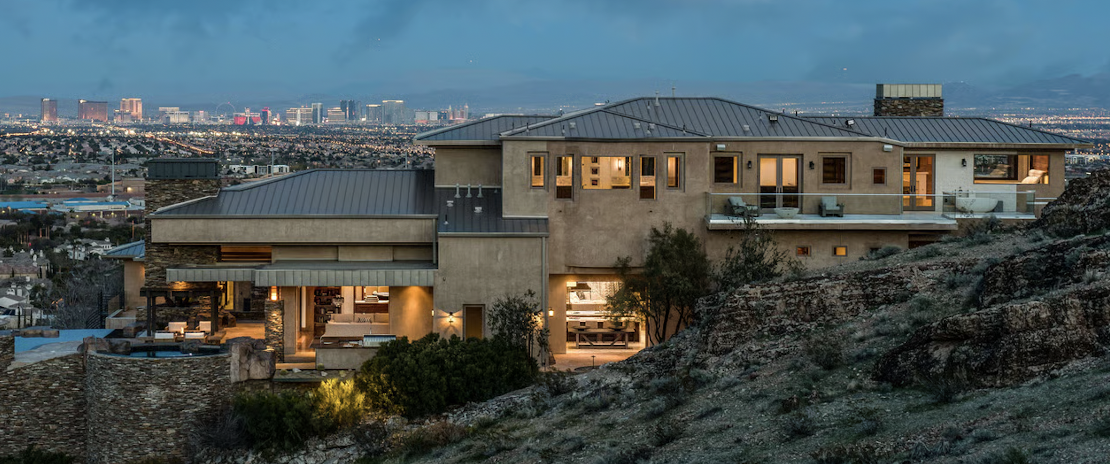 Las Vegas skyline showcasing the properties managed by New Valley Management Group